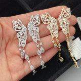 Pave butterfly earrings