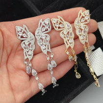 Pave butterfly earrings