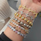 Pave zircon butterfly bracelet