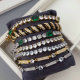 Pave tennis chain bracelet