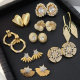 Fashion zircon earrings flower earrings