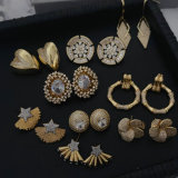 Fashion zircon earrings flower earrings