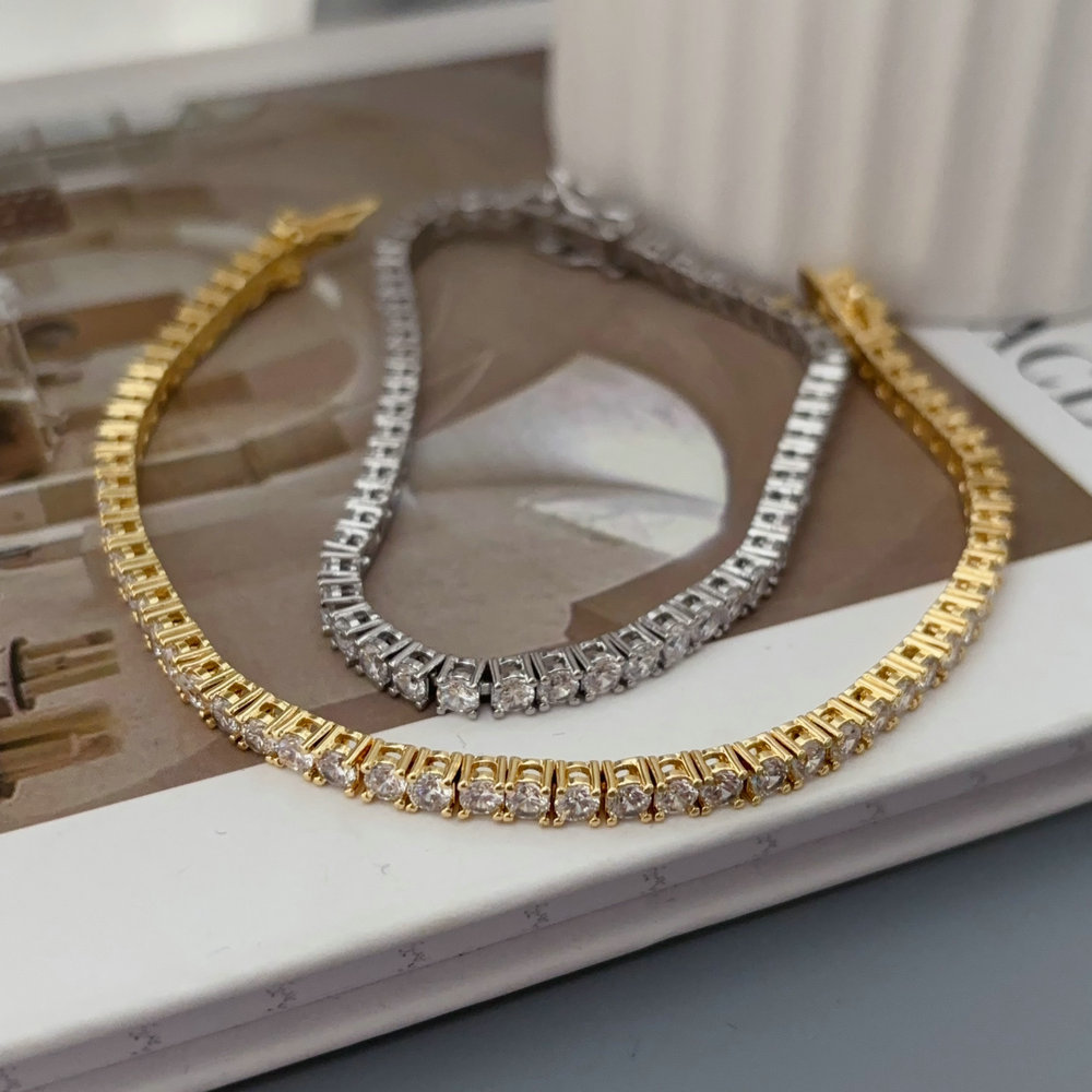 Tennis chain bracelet