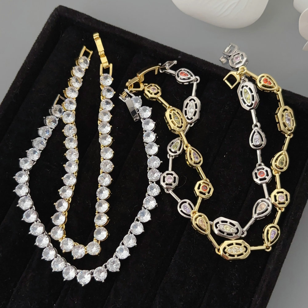 Pave tennise chain bracelet