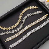 Pave tennis chain bracelet