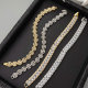 Pave tennis chain bracelet