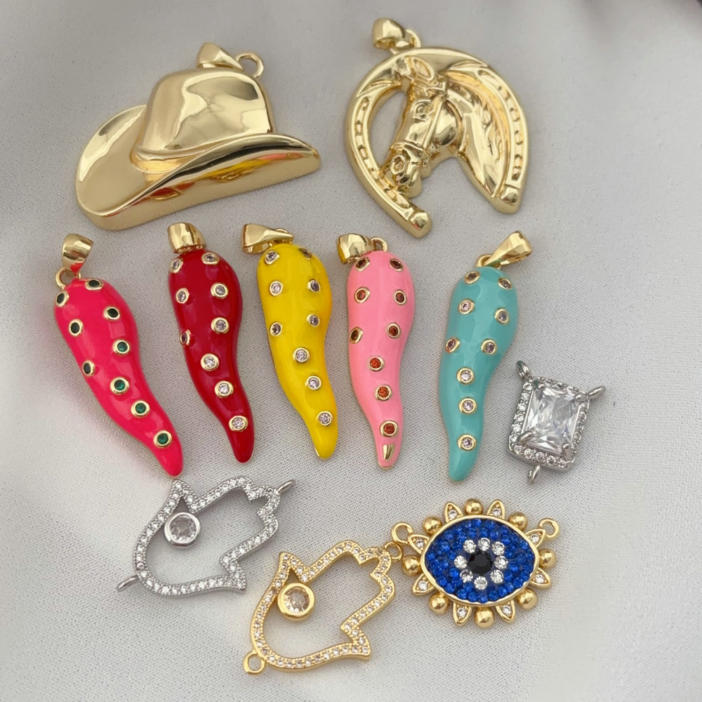 Enamel Chili  charm