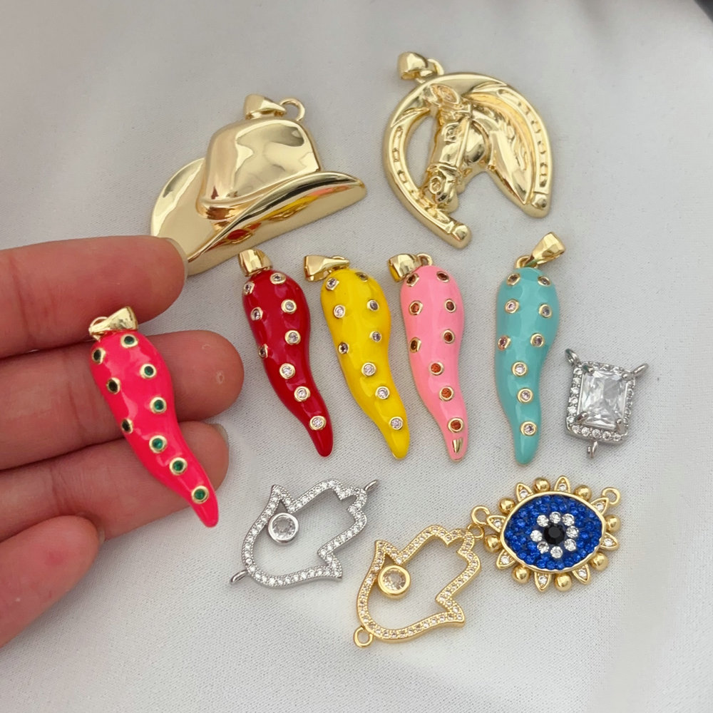 Enamel Chili  charm