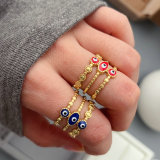 Enamel eye ring