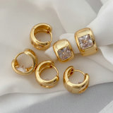 Pave zircon fashion hoop