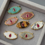 Gemstone eye charm