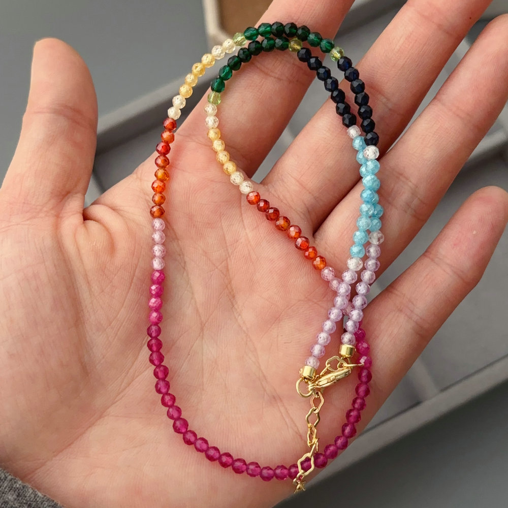 Colorful beaded necklace