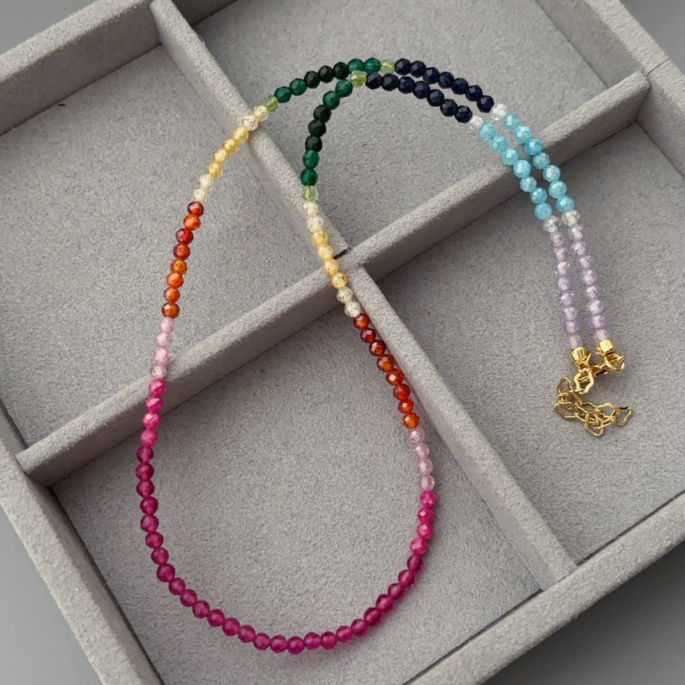 Colorful beaded necklace