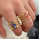 Enamel eye ring