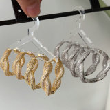 Pave zircon twist hoop small 3.5$ big 4.5$