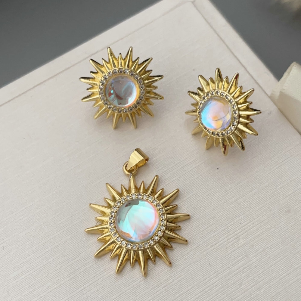 Set sunflower charm