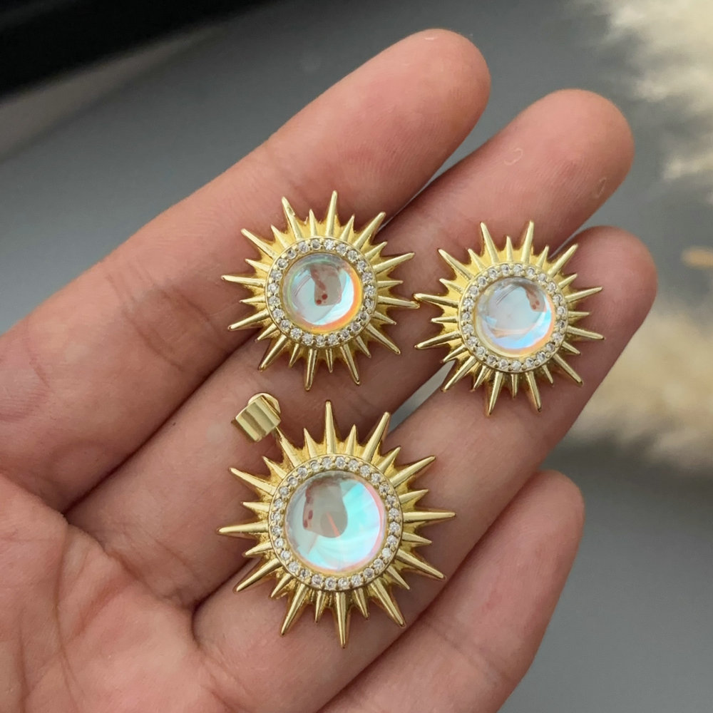 Set sunflower charm