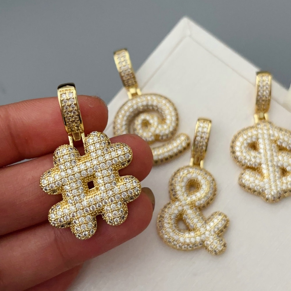 Diy pave zircon charm