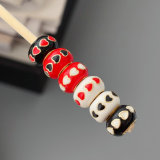 enamel big hole bead