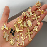 diy cross charm