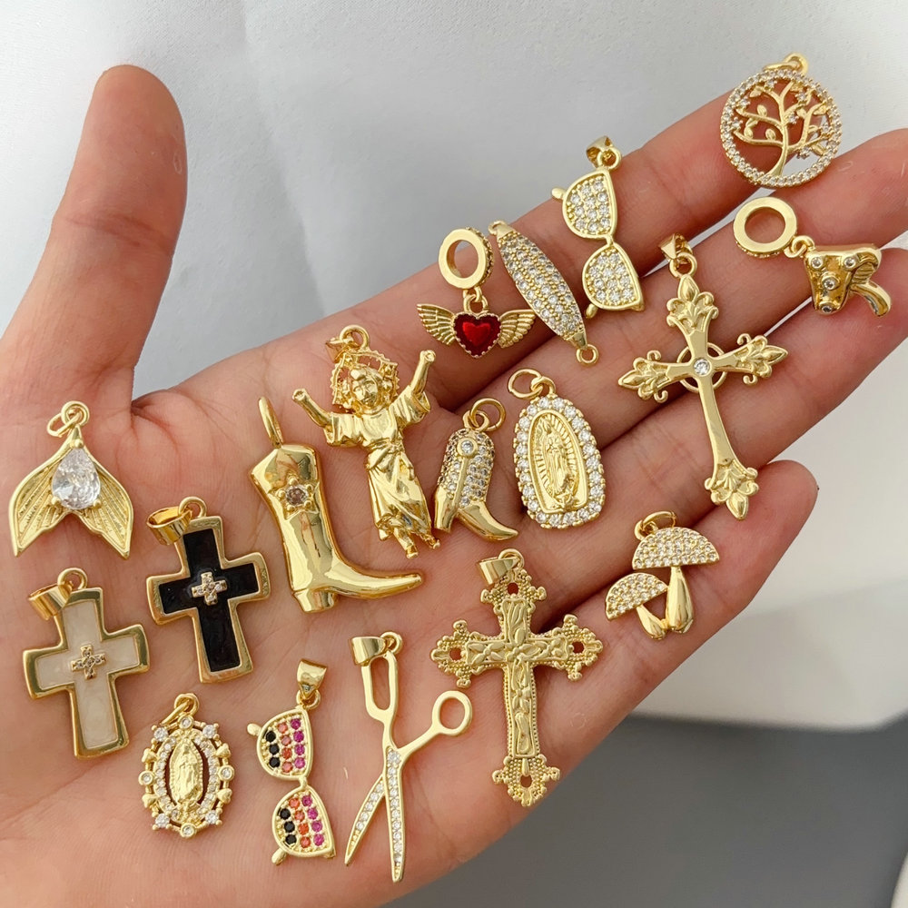 diy cross charm