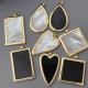 Big shell square pendant