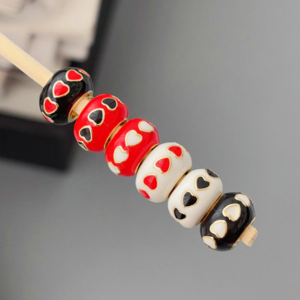 enamel big hole bead