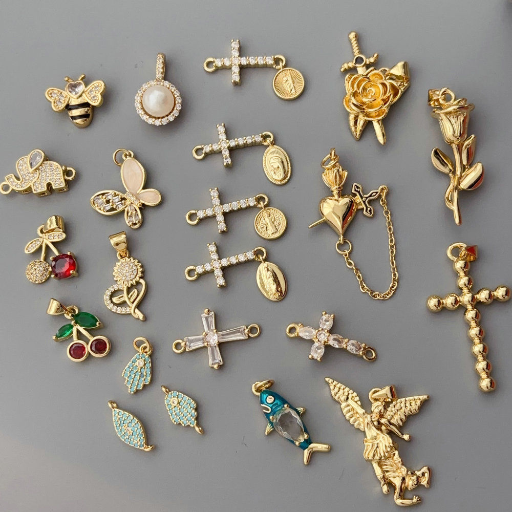 Diy cross bee charm