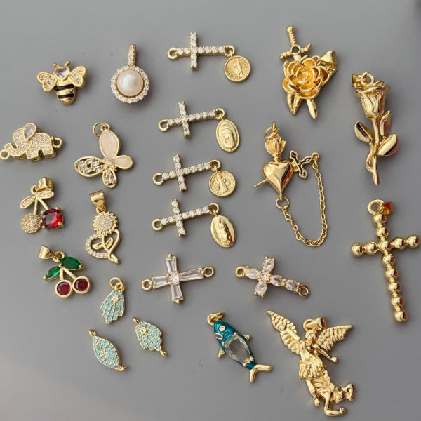 Diy cross bee charm