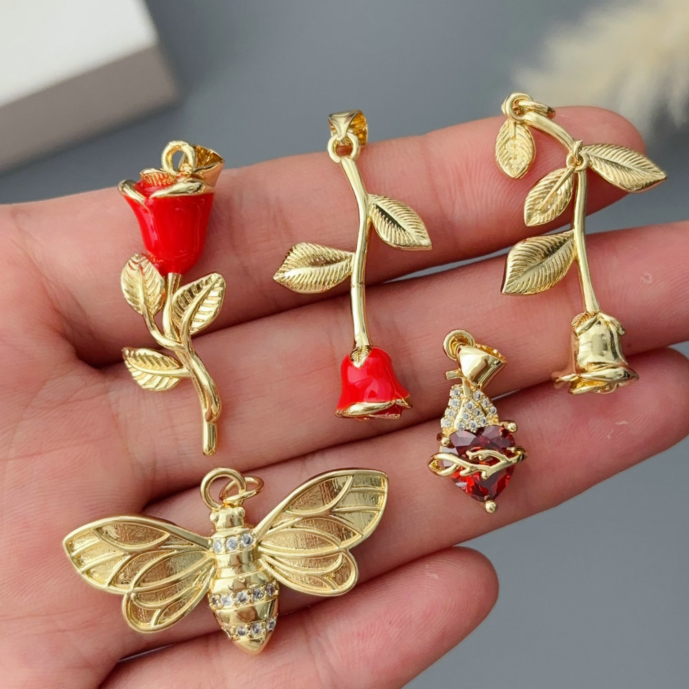 Diy flower charm