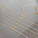 Letter tennis bracelet