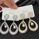 Pave teardrop earrings