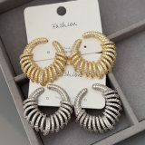Pave zircon party earrings