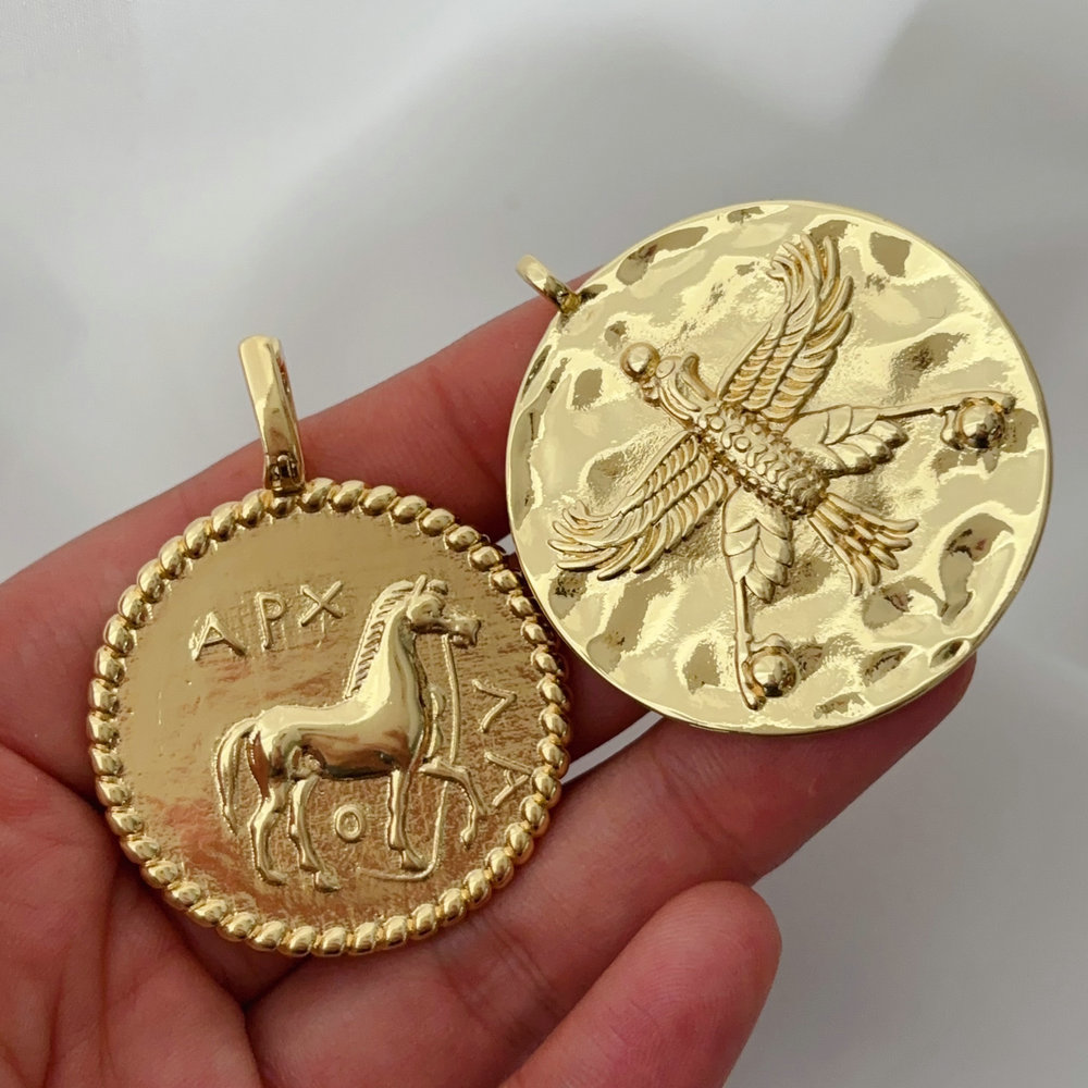 big coin pendant