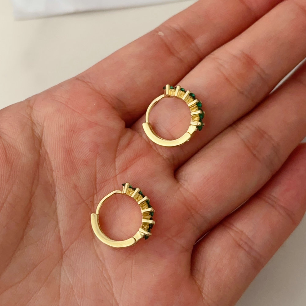 zircon green zircon hoop