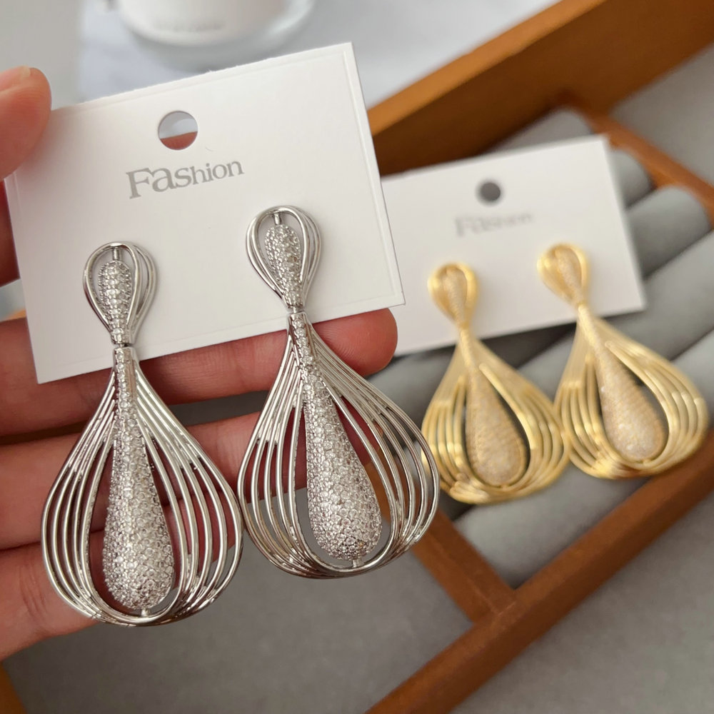 fashion zircone earrings