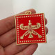Ren enamel square pendant