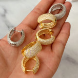 Pave zircon hoop