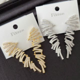 Pave zircon party earrings