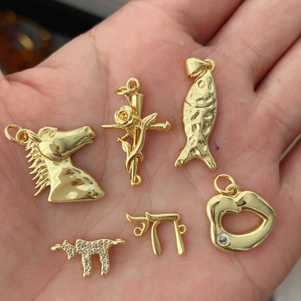 Metal fish charm