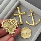 heart corss charm
