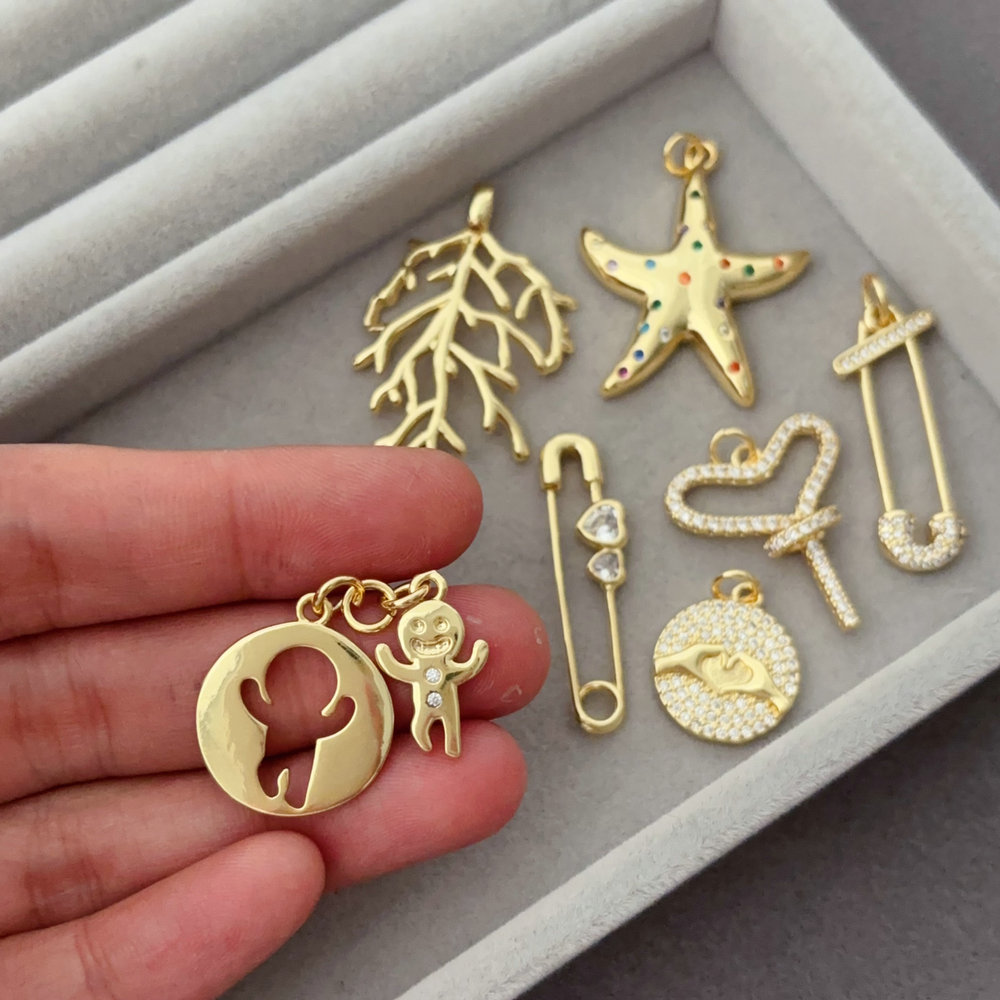 Diy boy leaf charm