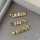 Metal word charm