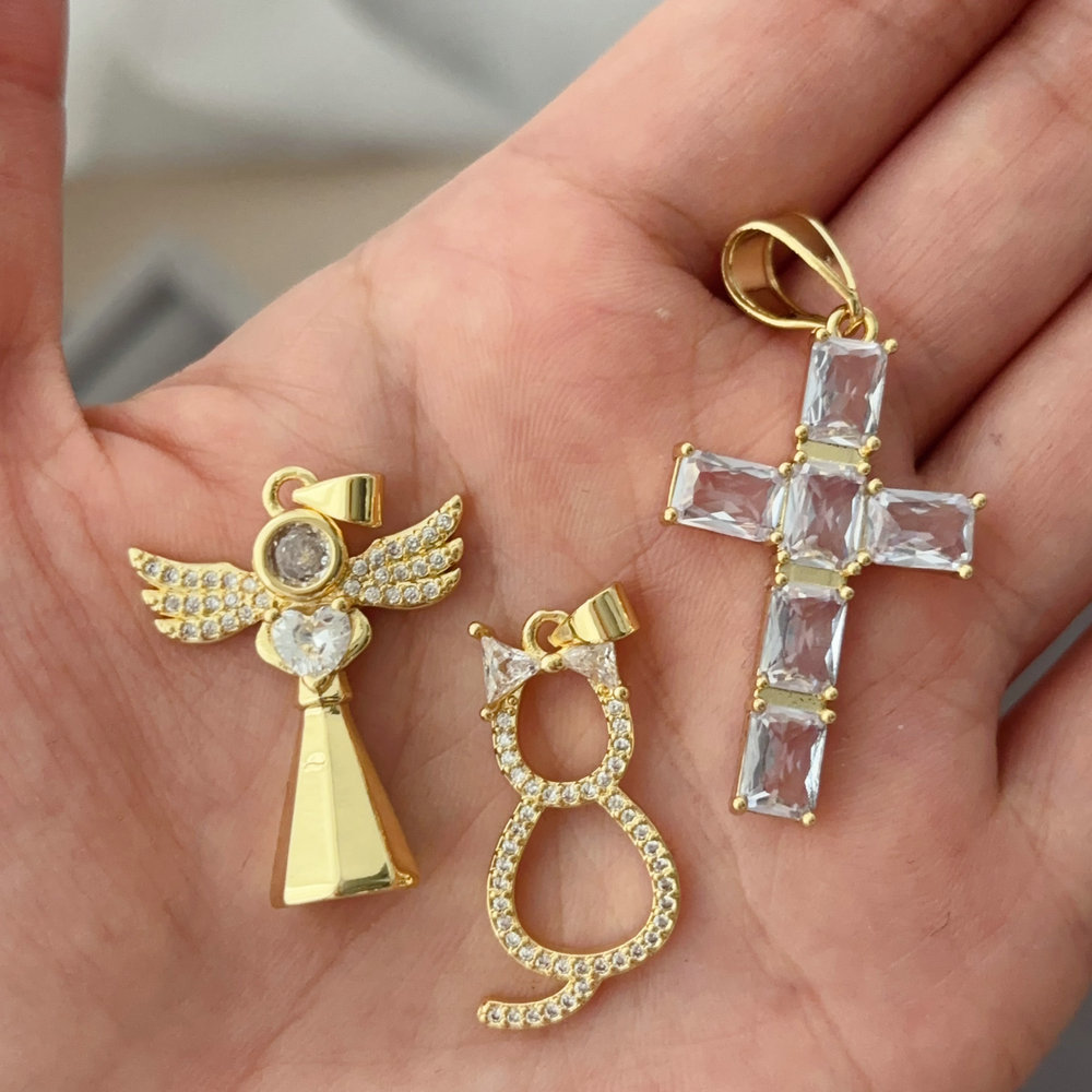 Diy cross charm