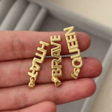 Metal word charm