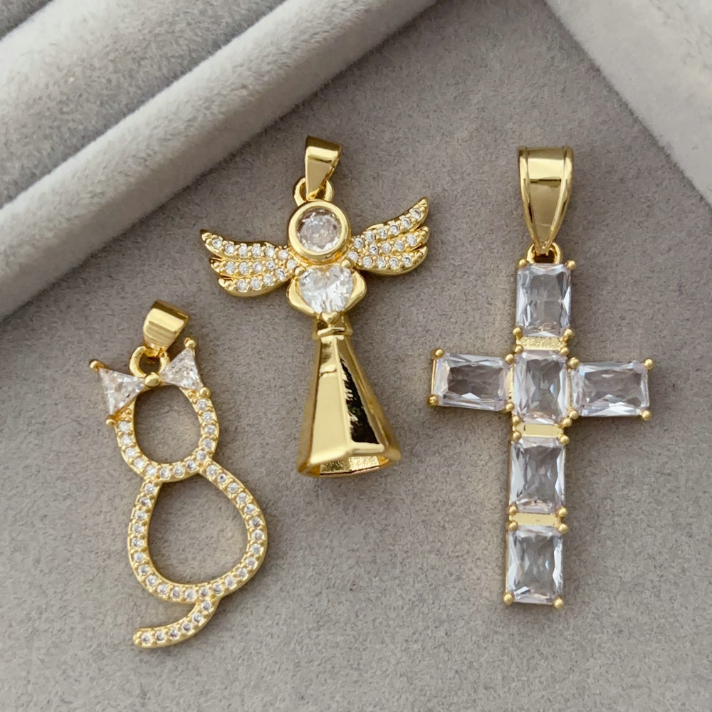 Diy cross charm