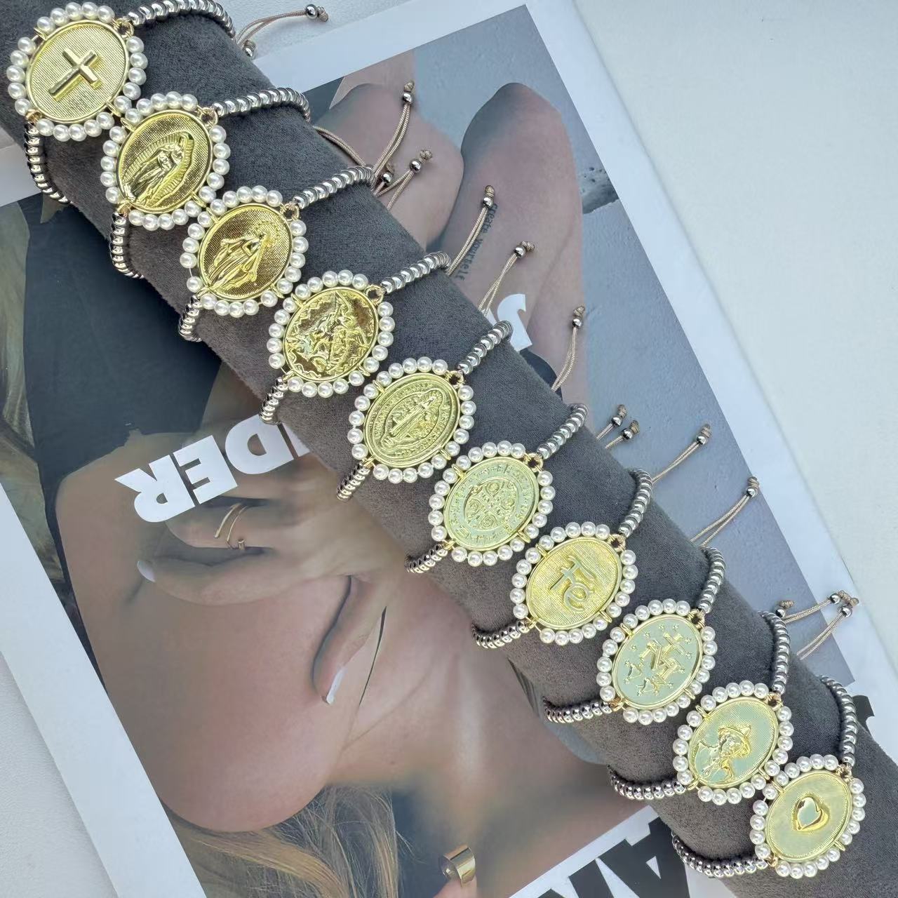 Brasss bead handmade bracelet