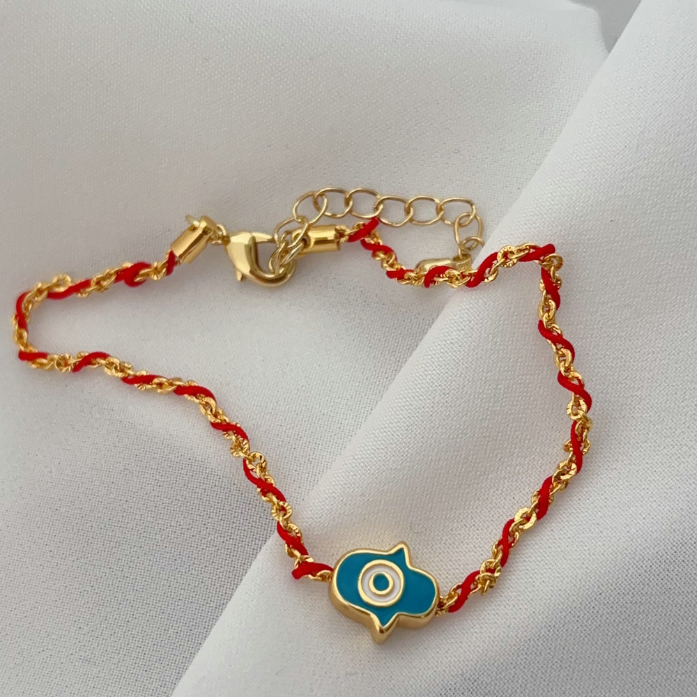 Hand charm bracelet