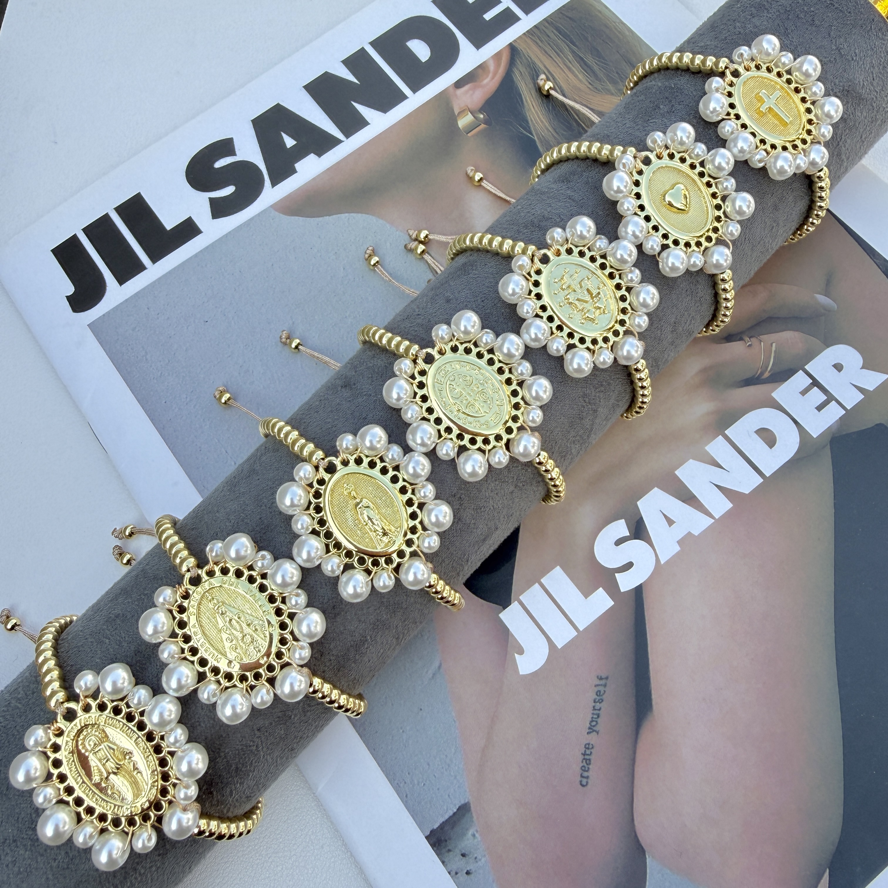 Brasss bead handmade bracelet