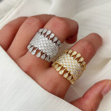 Pave fashion ring